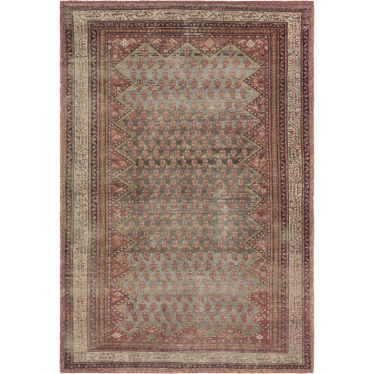 Amata By House Sprucing AMT02 Rug by Jaipur Living in red, blue. Made from 100% pet yarn in a unique style.