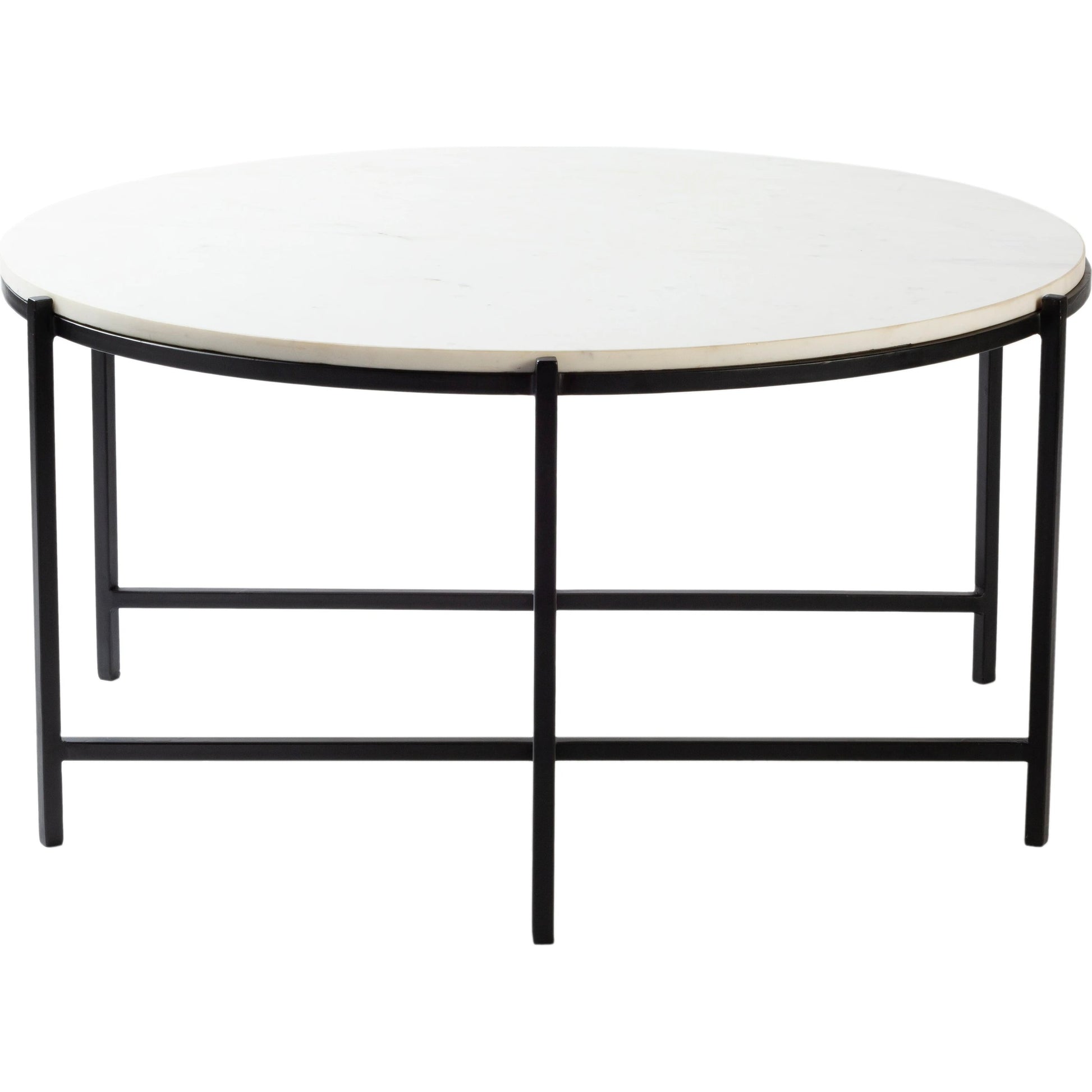 Anaya - 24737 by Livabliss in white, black, marble. Made from marble, metal in a modern style.