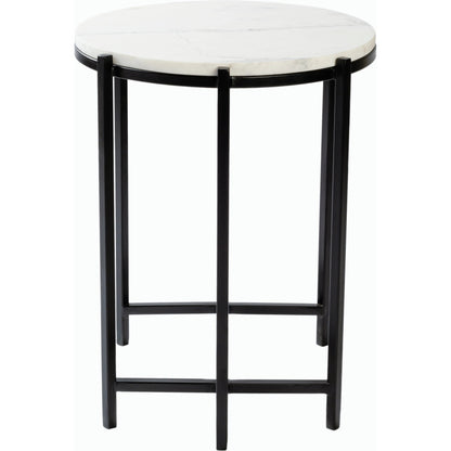 Anaya - 24738 by Livabliss in white and powder coatednatural. Made from top: marble, base: metal in a modern style.