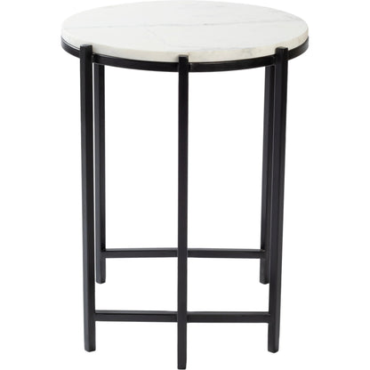 Anaya - 24738 by Livabliss in white and powder coatednatural. Made from top: marble, base: metal in a modern style.