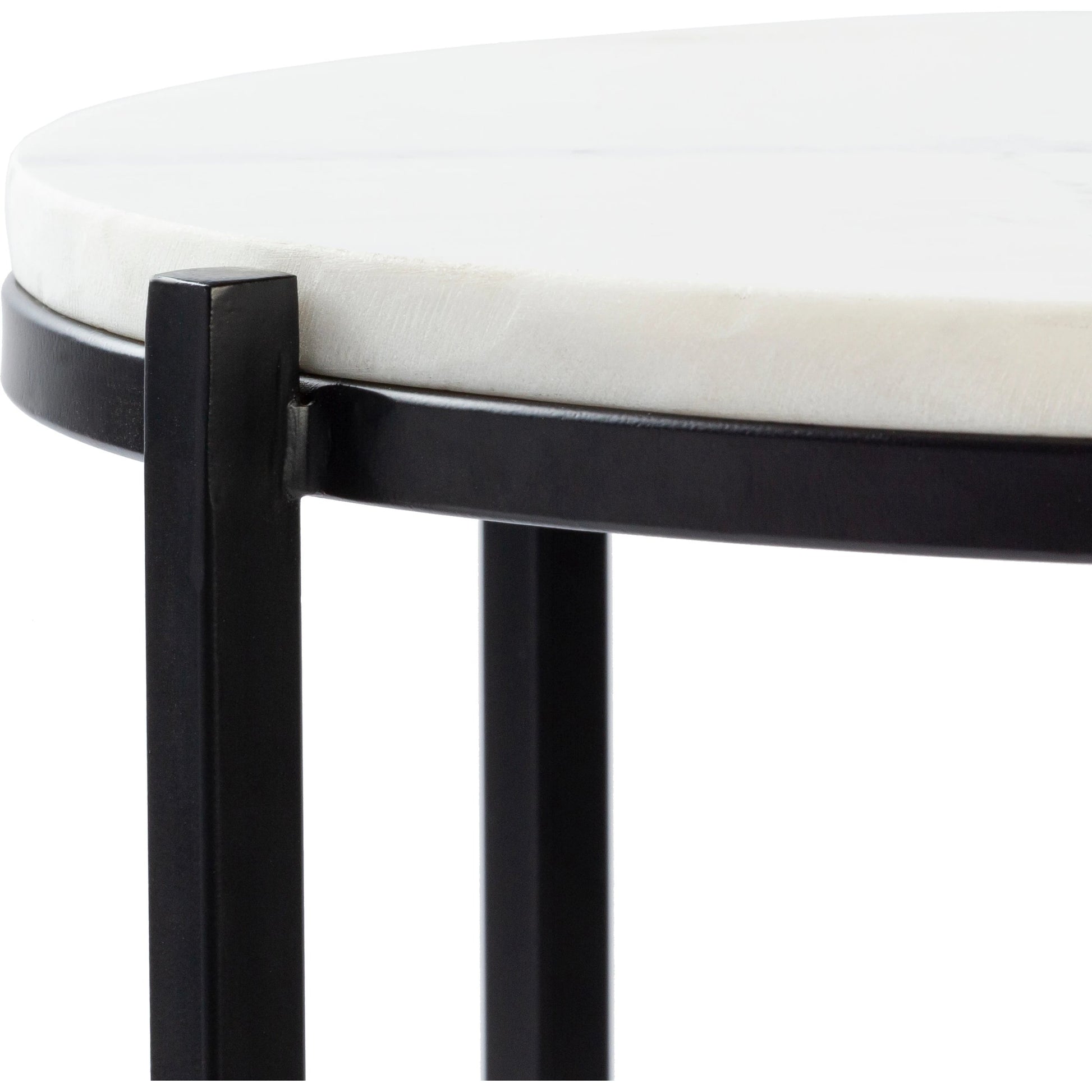 Anaya - 24738 by Livabliss in white and powder coatednatural. Made from top: marble, base: metal in a modern style.