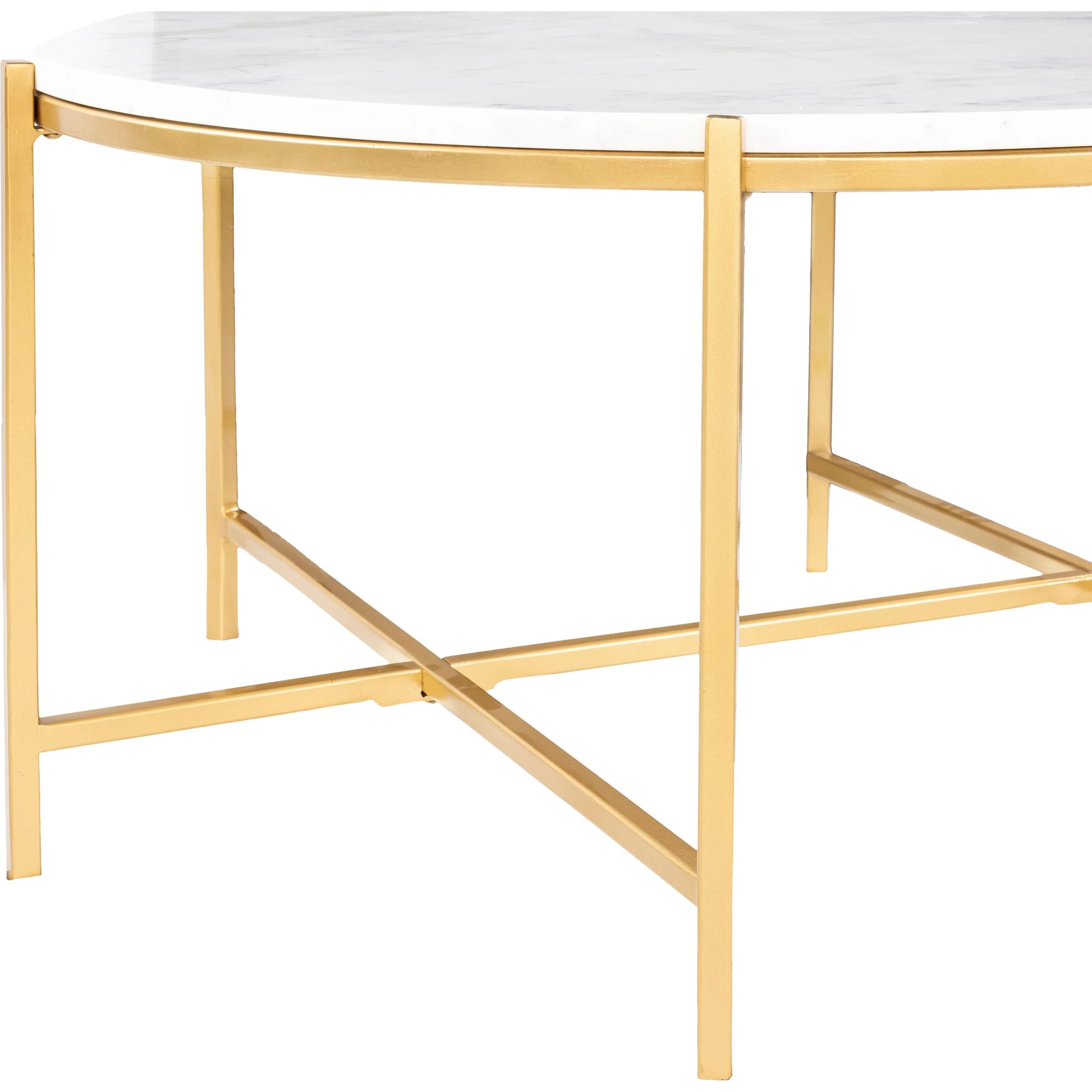 Anaya - 24737 by Livabliss in white, black, marble. Made from marble, metal in a modern style.