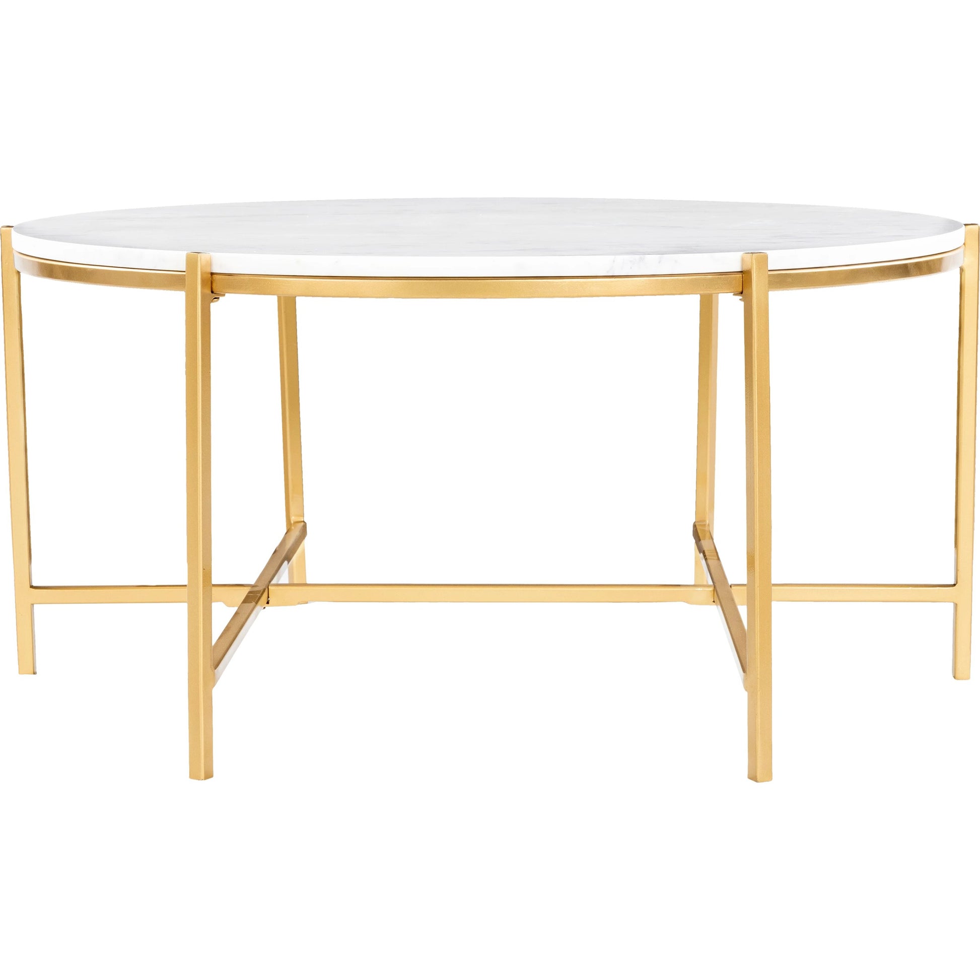 Anaya - 24737 by Livabliss in white, black, marble. Made from marble, metal in a modern style.