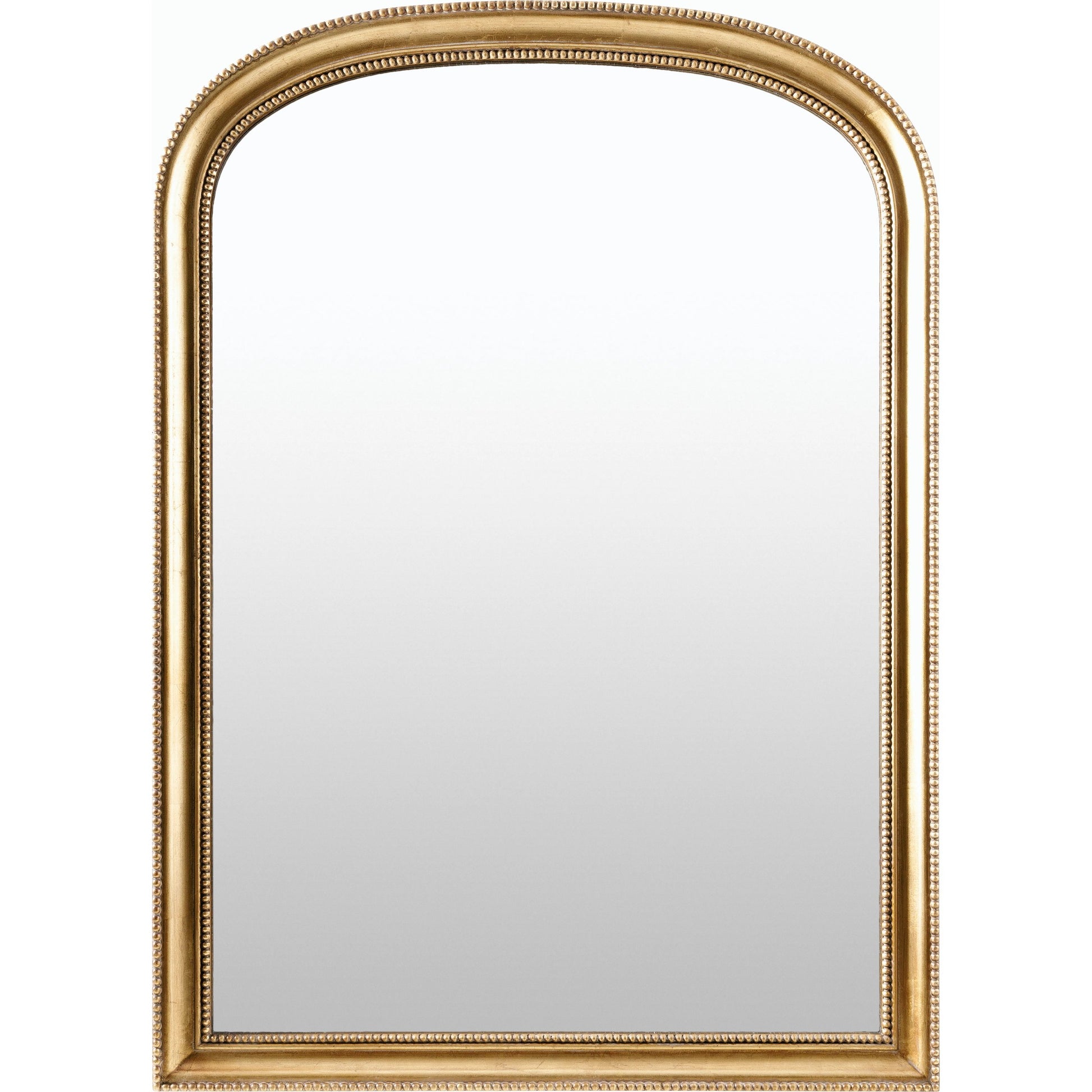 Nalanda Mantel Mirror - 535593 by Surya in antiqued. Made from manufactured wood in a modern style.