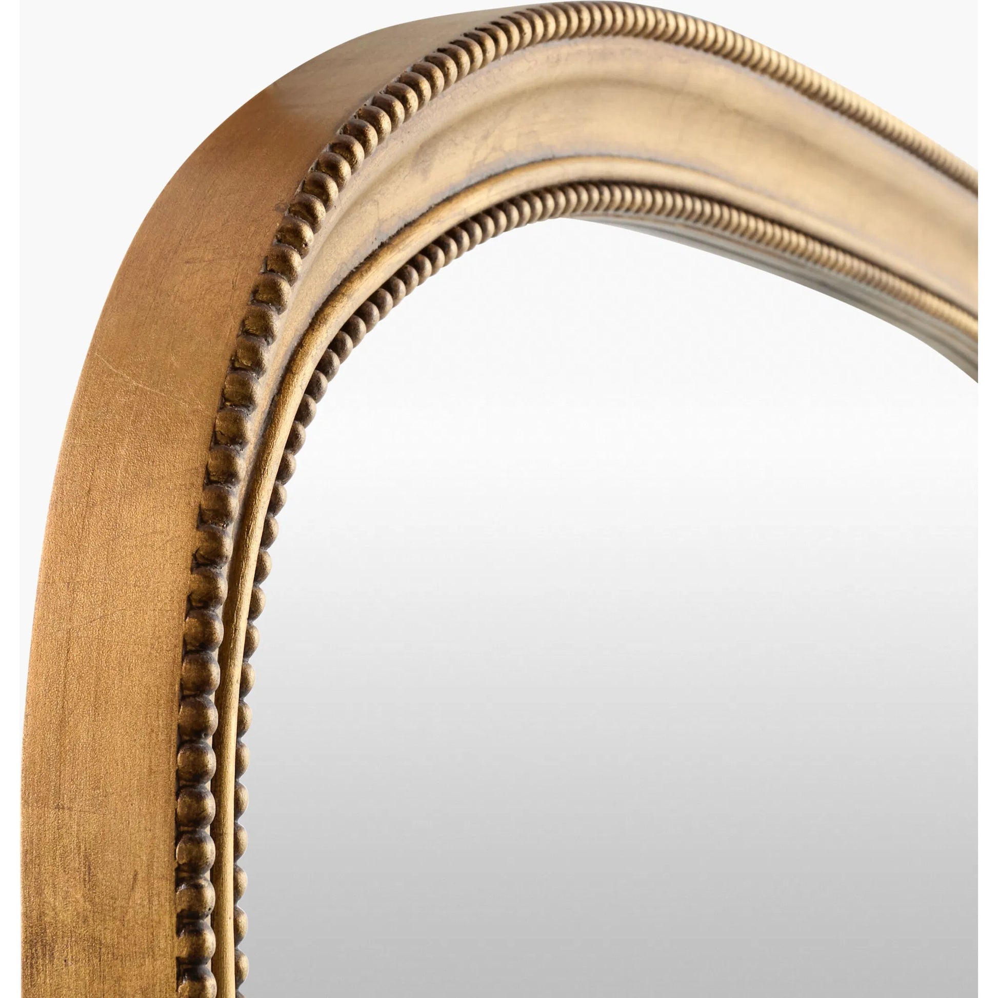Nalanda Mantel Mirror by Surya in gold. Made from pine in a traditional style.