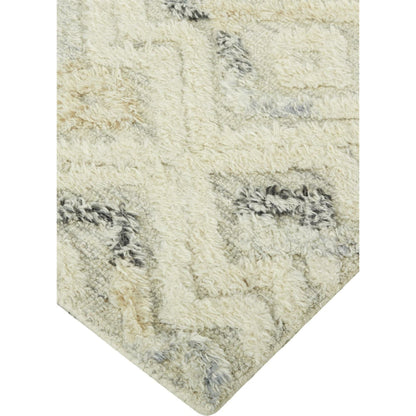 Anica Transitional Moroccan Rug - 8004F by Feizy in ivory, gray, black. Made from wool in a unique style.