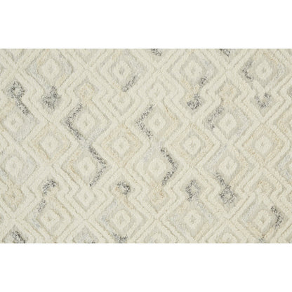 Anica Transitional Moroccan Rug - 8004F by Feizy in ivory, gray, black. Made from wool in a unique style.