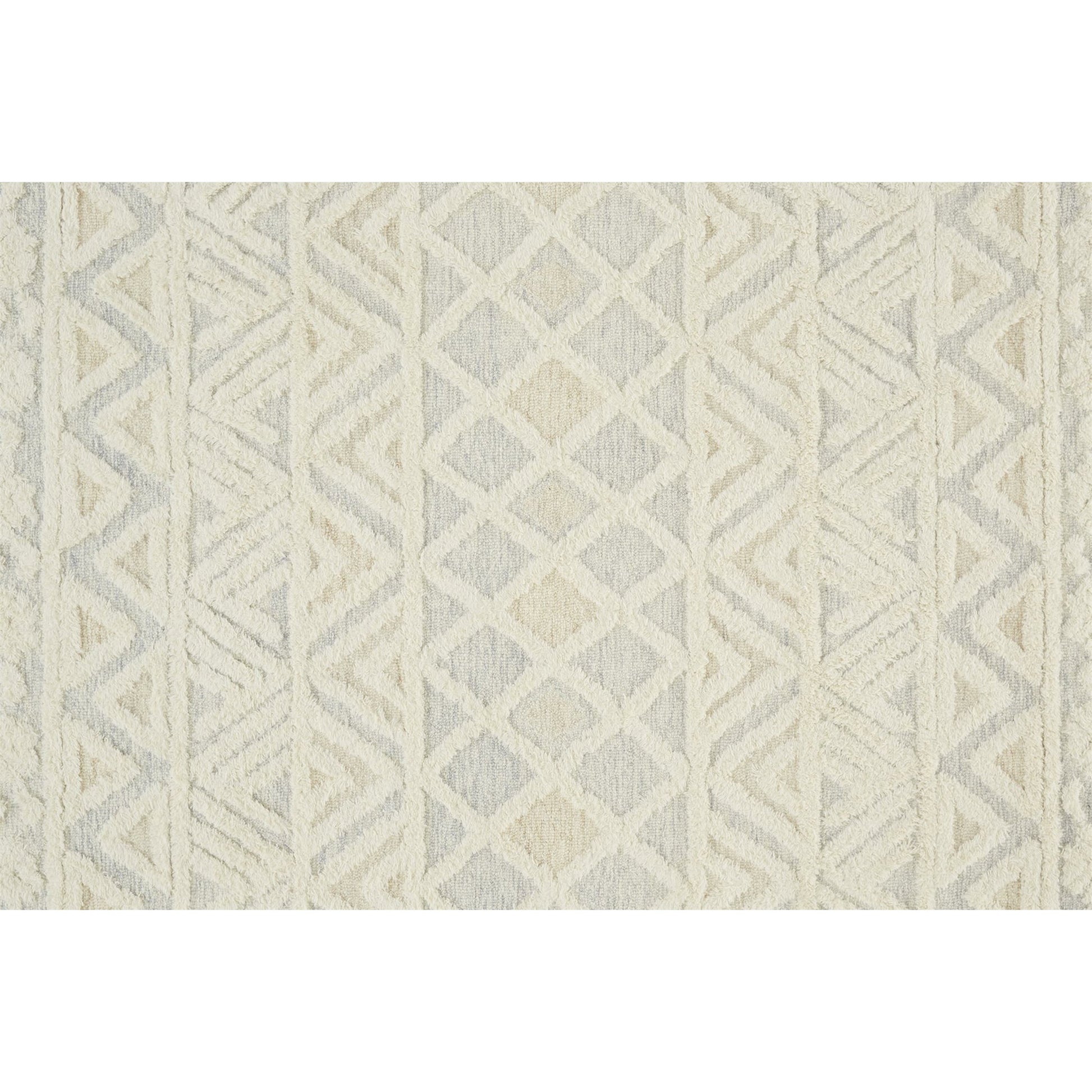 Anica Traditional Geometric Rug - 8005F by Feizy in ivory, blue, tan. Made from wool in a unique style.