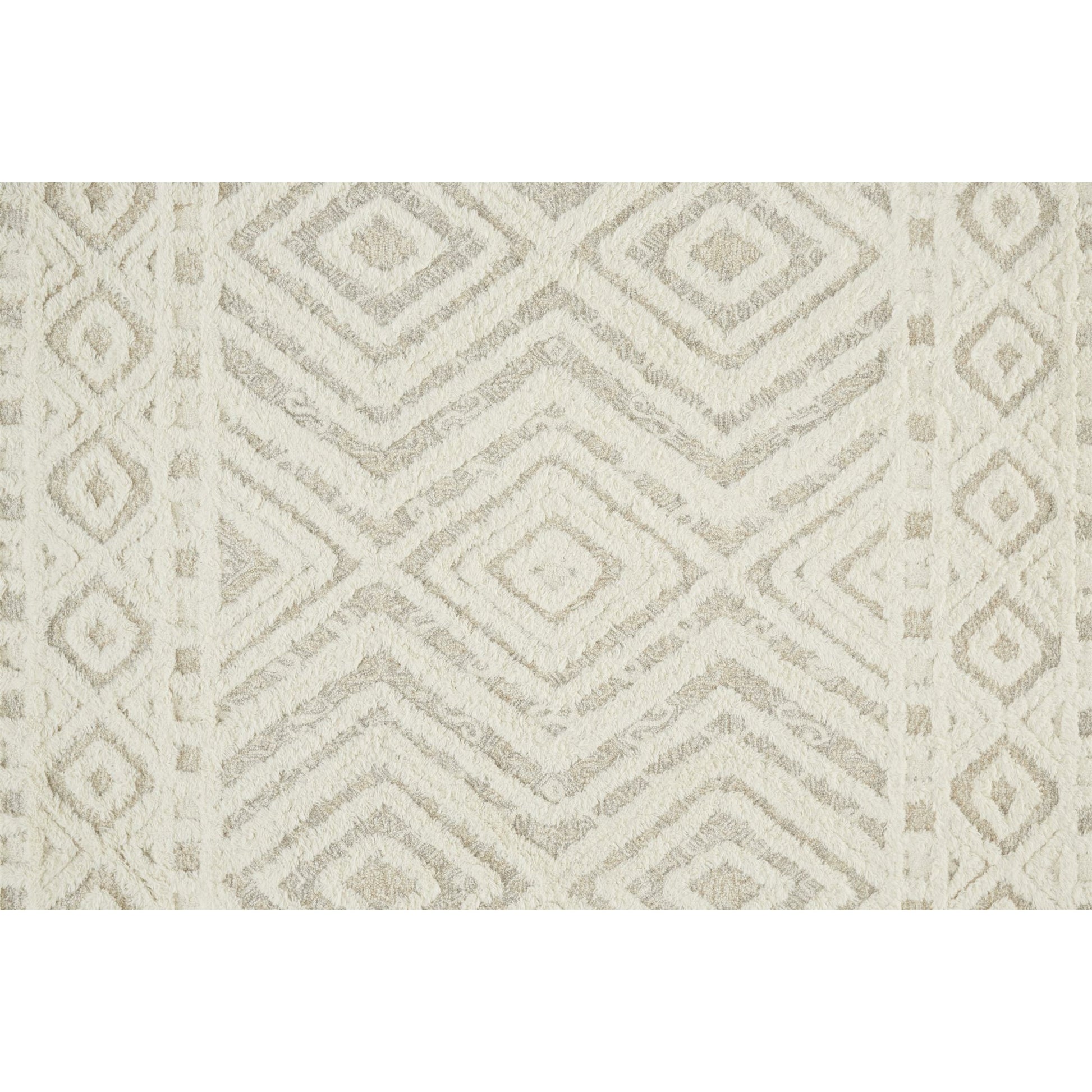 Anica Transitional Diamond Rug - 8010F by Feizy in ivory, tan. Made from wool in a unique style.
