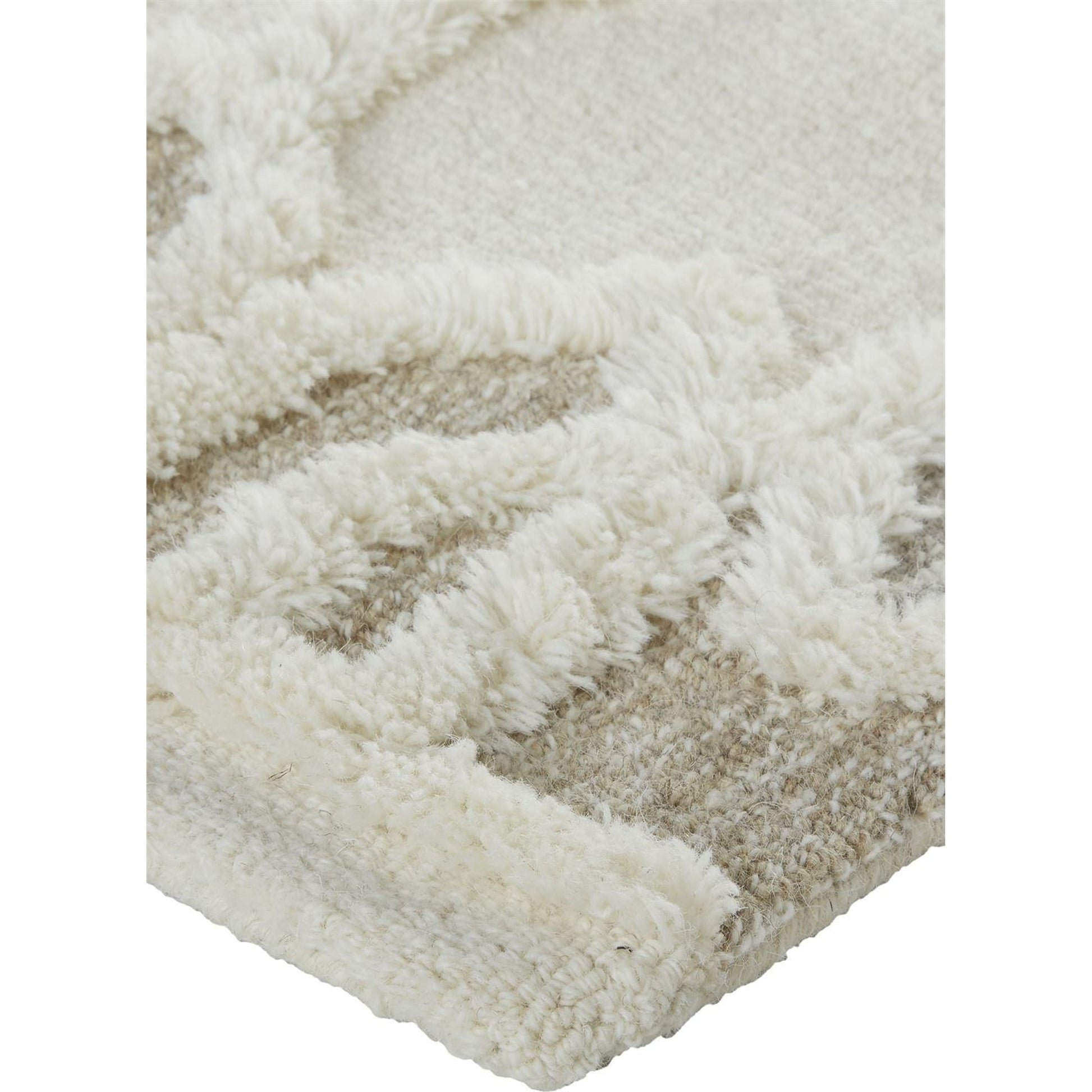 Anica Transitional Trellis & Lattice Rug - 8011F by Feizy in ivory, tan, silver. Made from wool in a unique style.