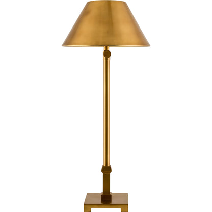 Andenes Accent Table Lamp by Surya in antiqued gold. Made from iron, metal in a unique style.