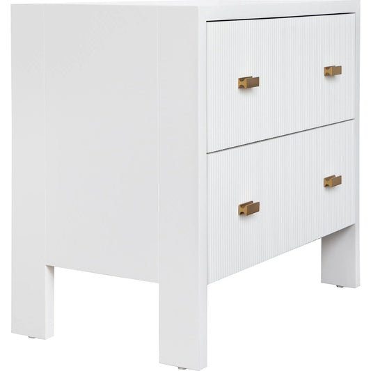 Andre Two Drawer Side Table by Worlds Away. Made from unique in a modern style.