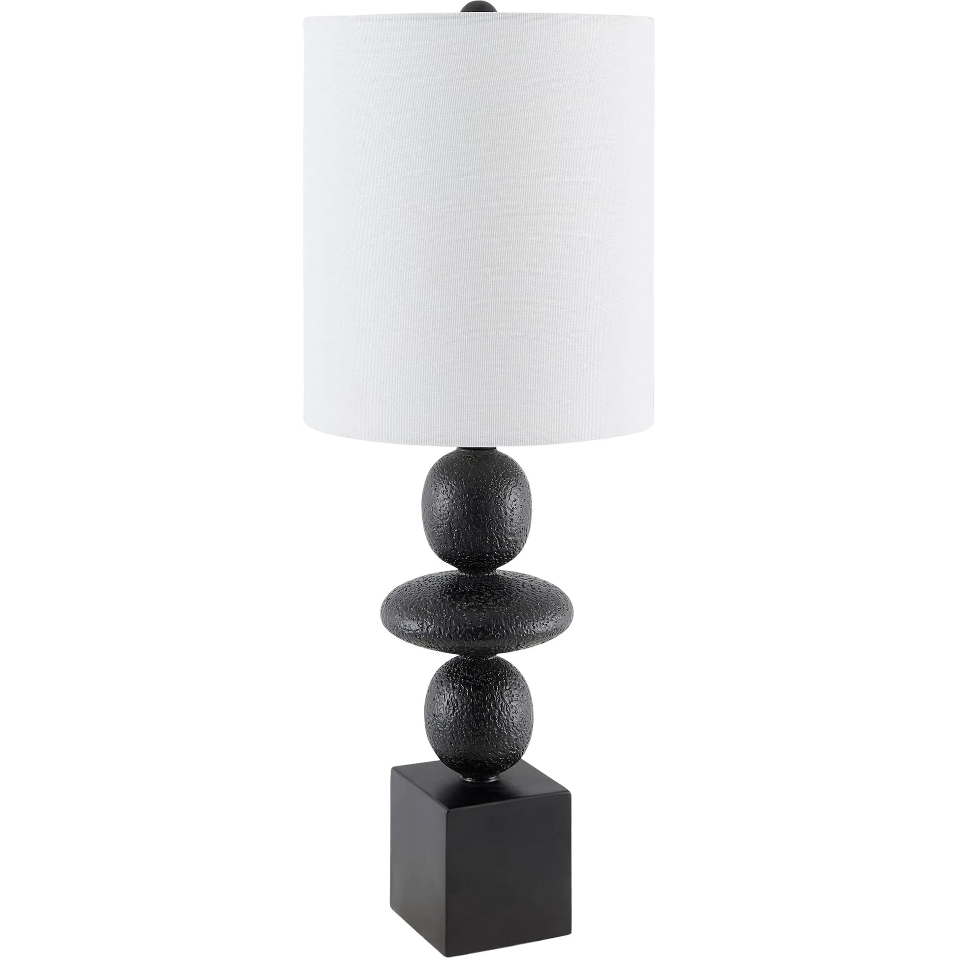 Anie Accent Table Lamp by Livabliss. Made from resin, linen, plastic in a modern style.
