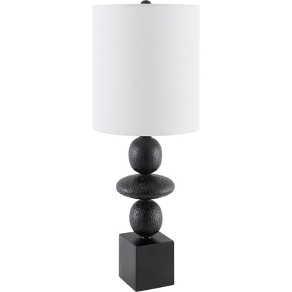 Anie Accent Table Lamp by Livabliss. Made from resin, linen, plastic in a modern style.