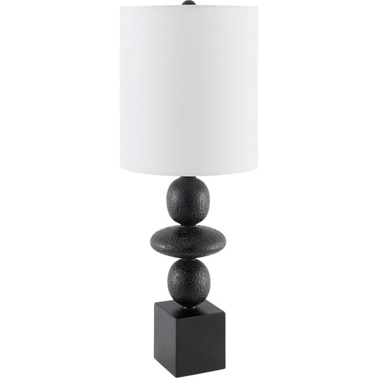 Anie Accent Table Lamp by Livabliss. Made from resin, linen, plastic in a unique style.