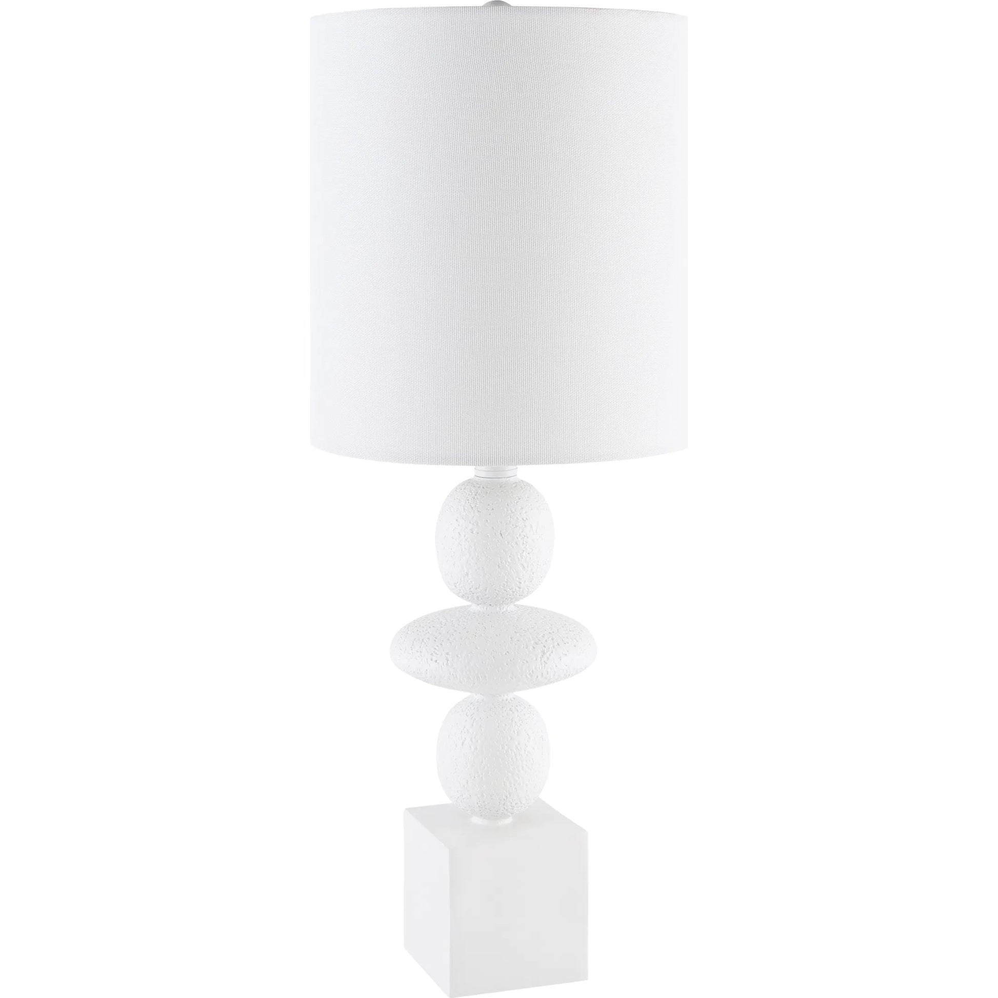 Anie Accent Table Lamp by Livabliss. Made from resin, linen, plastic in a modern style.