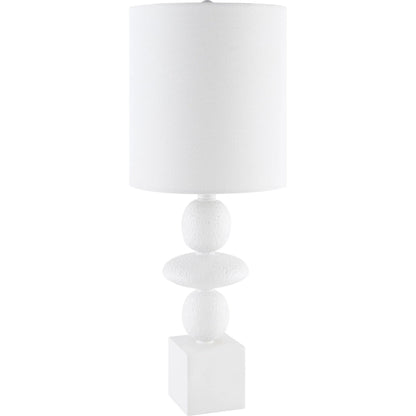 Anie Accent Table Lamp by Livabliss. Made from resin, linen, plastic in a modern style.