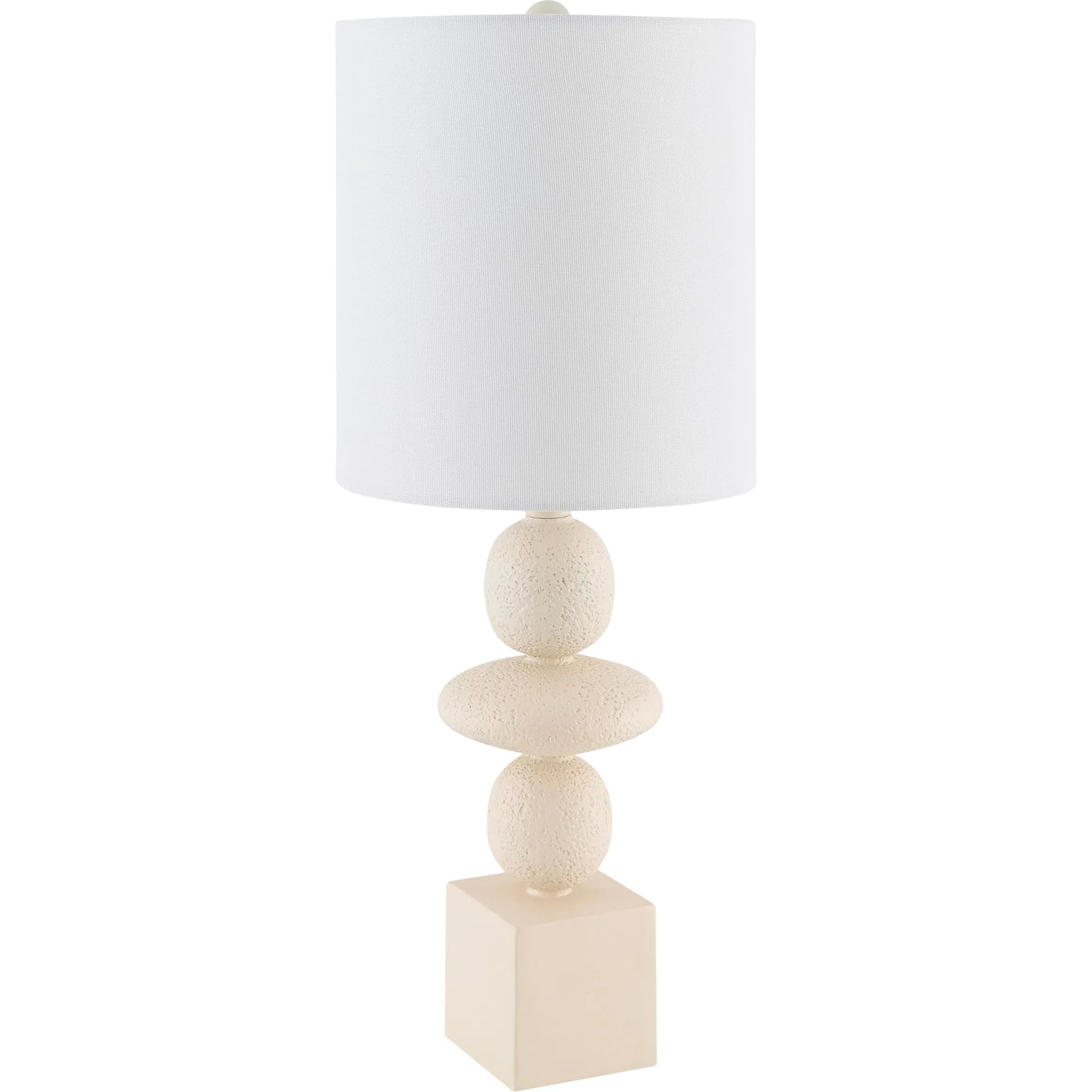 Anie Accent Table Lamp by Livabliss. Made from resin, linen, plastic in a modern style.