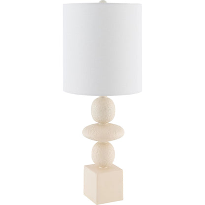 Anie Accent Table Lamp by Livabliss. Made from resin, linen, plastic in a modern style.