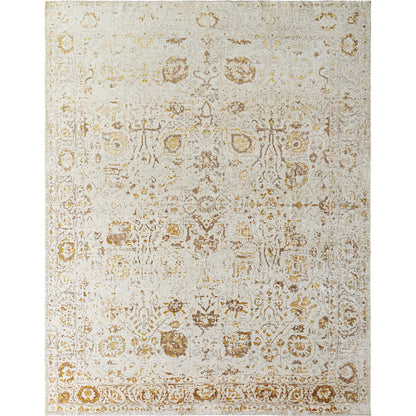 Aleyna ANE-2302 Rug by Surya in ivory, antique gold, taupe, charcoal. Made from face: 35% wool, 65% viscose, warp: 100% cotton in a unique style.