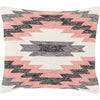 Bright Pink, White, Black, Charcoal / Down Feather / 18" x 18"