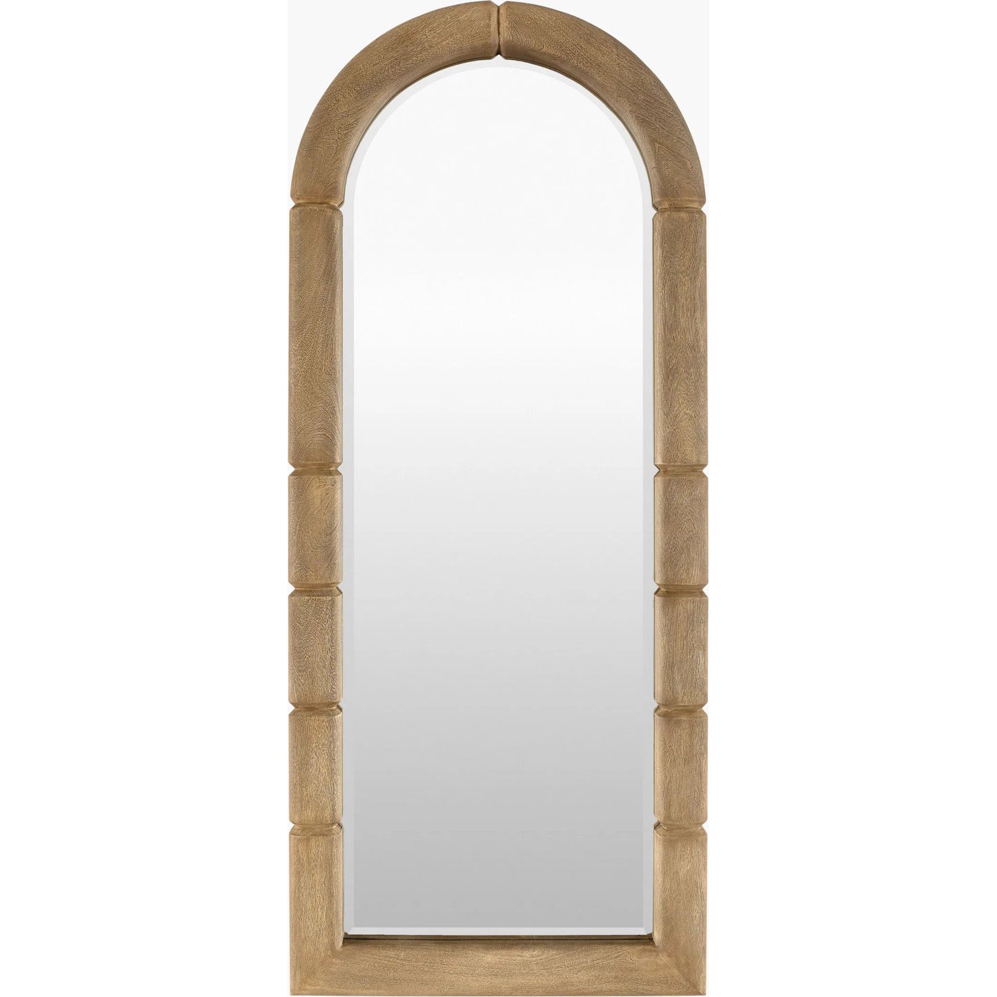 001 SI-2460875 | Primary Silo | Anise Leaner Mirror by Surya in brown. Made from mango wood in a unique style.