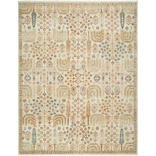 Anelka ANK-2303 Rug by Surya in ivory, sandstone, slate blue, terracotta, olive green. Made from wool in a unique style.