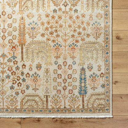 Anelka ANK-2303 Rug by Surya in ivory, sandstone, slate blue, terracotta, olive green. Made from wool in a unique style.
