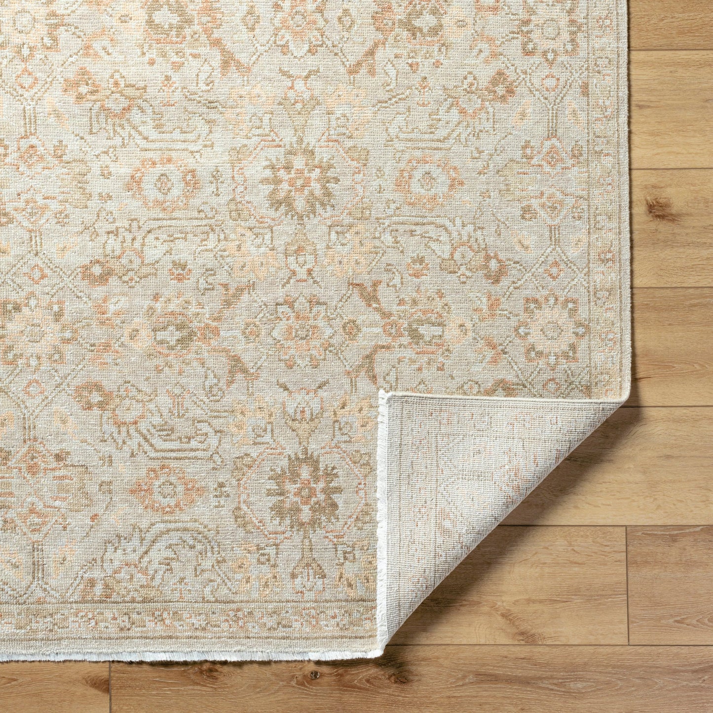002 SI-2100015,SI-2100016,SI-2100017,SI-2100018,SI-2100019 | Closeup | Anelka ANK-2306 Rug by Surya in ivory, sandstone, taupe, beige. Made from wool in a unique style.