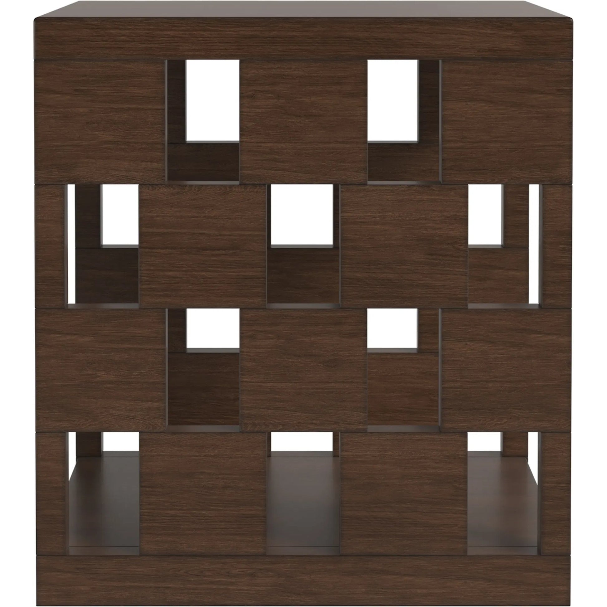 Verge Rectangle End Table by A.R.T. Furniture in handcrated walnut. Made from poplar, parawood solids, burl veneer in a traditional style.