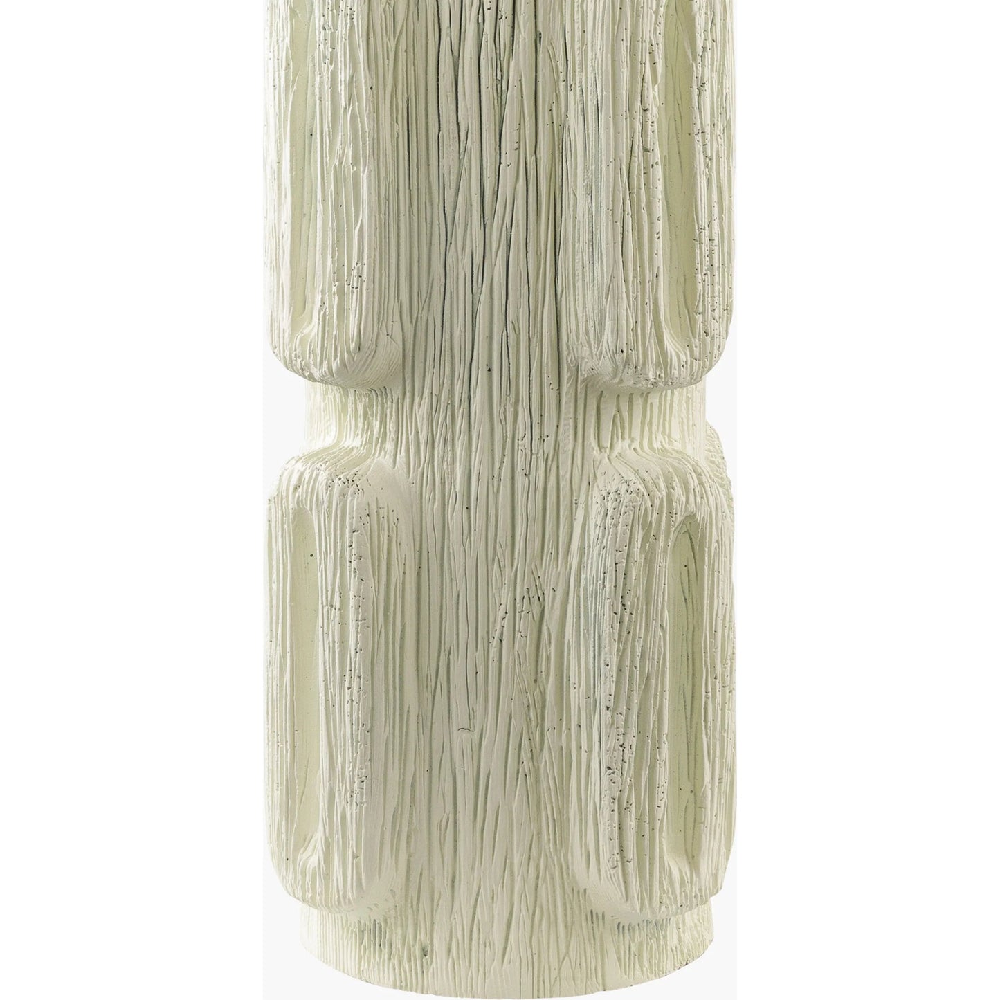 002 SI-2165562 | Closeup | Antomi Accent Table Lamp by Livabliss in body: ivory, shade: white, finial: metallic - bronze, harp: metallic - brass, cord: translucent and paintedplated. Made from resin, linen, iron in a modern style.