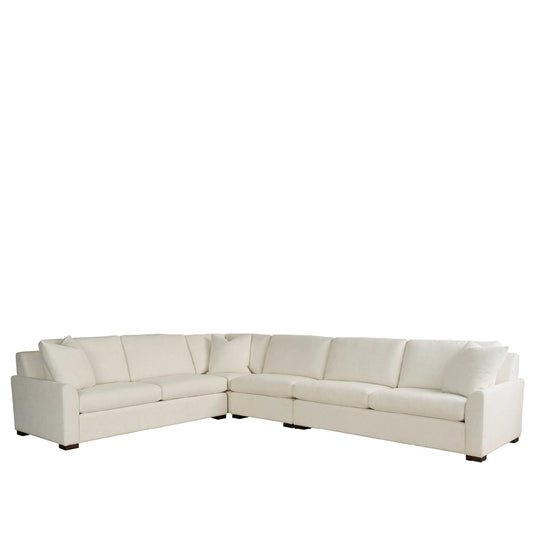 Anna 4 Piece Sectional by Universal Furniture in henequen ivory. Made from 90% polyester, 10% linen in a unique style.