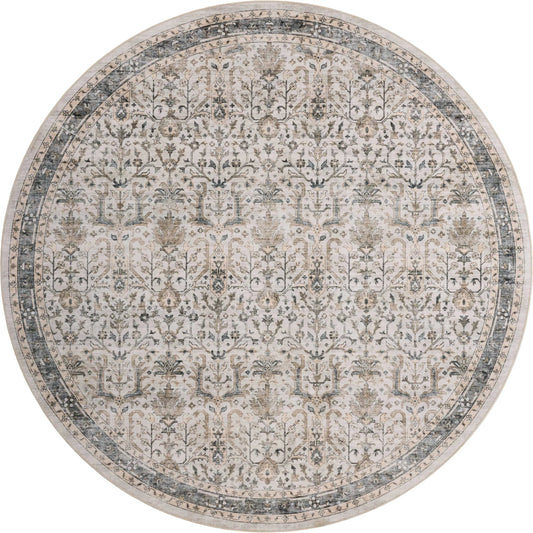 Anniston ANS-01 Rug by Loloi in ivory, stone. Made from 100% polyester face in a unique style.