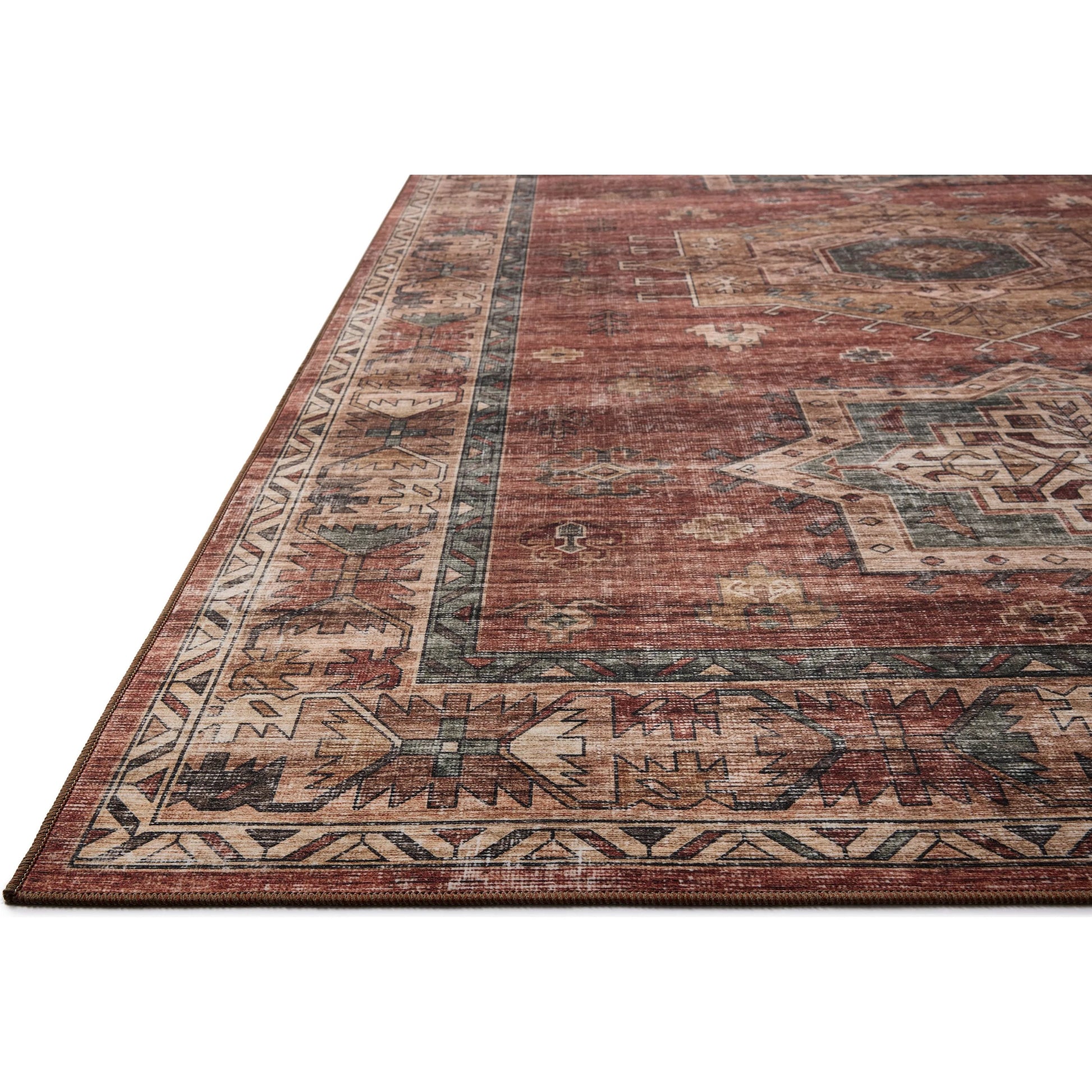 Anniston ANS-04 Rug by Loloi in spice, multi. Made from 100% polyester face in a unique style.