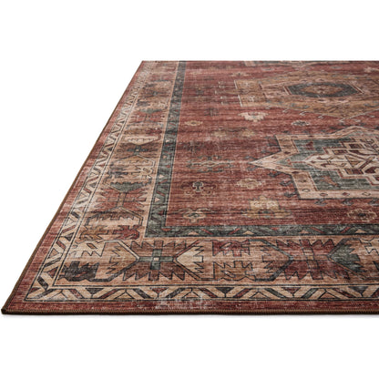 Anniston ANS-04 Rug by Loloi in spice, multi. Made from 100% polyester face in a unique style.