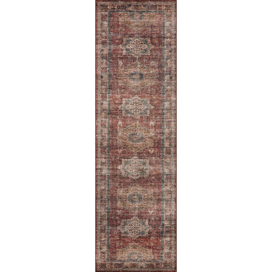 Anniston ANS-04 Rug by Loloi in spice, multi. Made from 100% polyester face in a unique style.