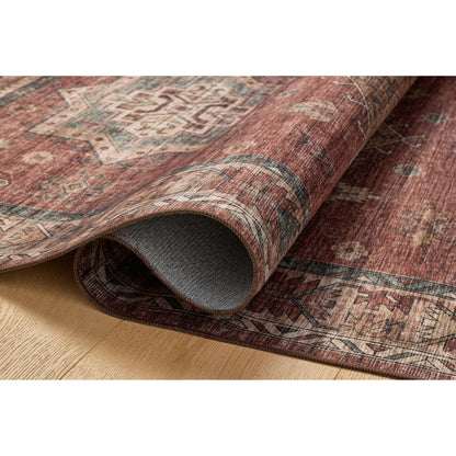 Anniston ANS-04 Rug by Loloi in spice, multi. Made from 100% polyester face in a unique style.