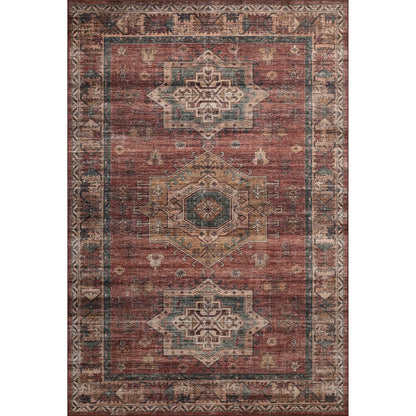 Anniston ANS-04 Rug by Loloi in spice, multi. Made from 100% polyester face in a unique style.