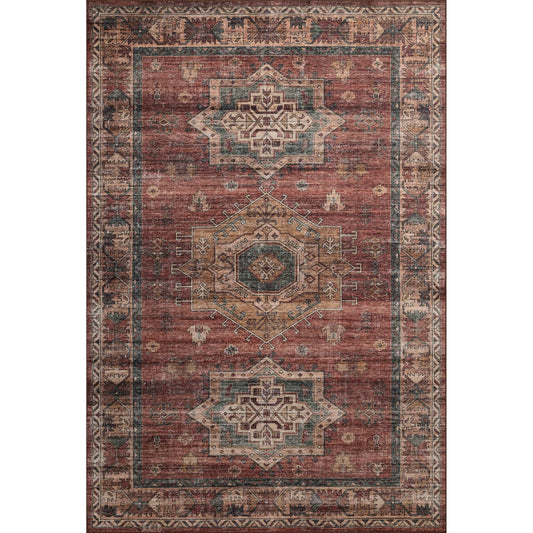 Anniston ANS-04 Rug by Loloi in spice, multi. Made from 100% polyester face in a unique style.