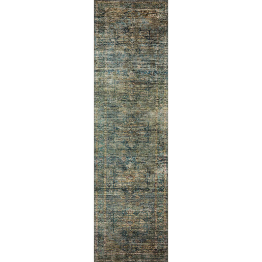 Anniston ANS-05 Rug by Loloi in lagoon, multi. Made from 100% polyester face in a unique style.