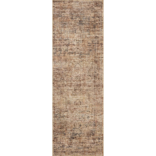 Anniston ANS-06 Rug by Loloi in clay, charcoal. Made from 100% polyester face in a unique style.