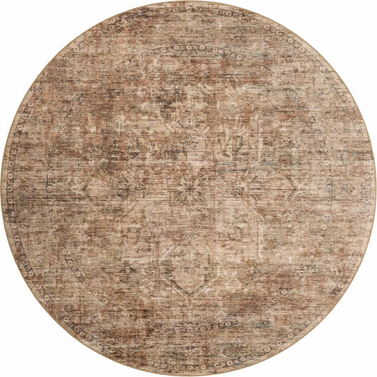 Anniston ANS-06 Rug by Loloi in clay, charcoal. Made from 100% polyester face in a unique style.