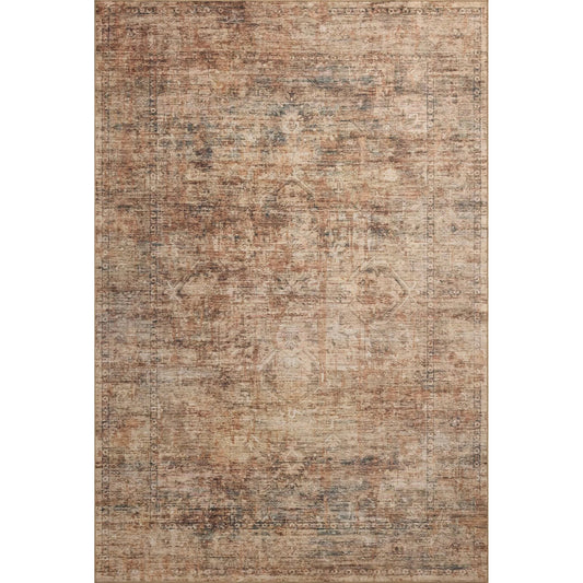 Anniston ANS-06 Rug by Loloi in clay, charcoal. Made from 100% polyester face in a unique style.