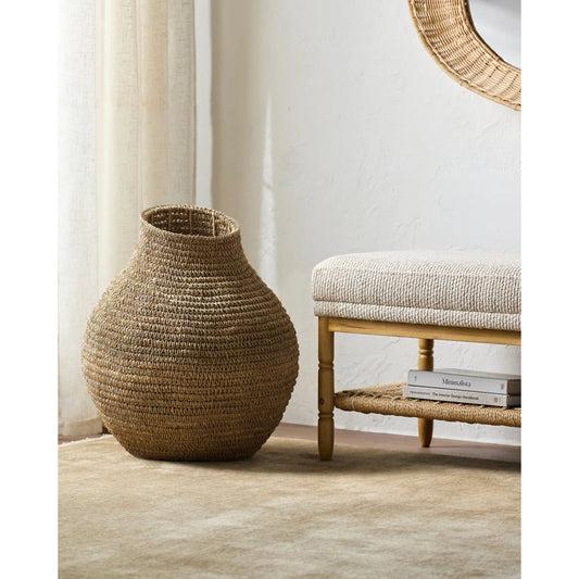 Anouk Basket by Surya in powder coated. Made from seagrass, iron in a unique style.