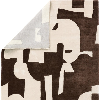 Anthem ANT04 Rug by Jaipur Living in brown, cream. Made from 60% wool 20% cotton 20% viscose in a unique style.