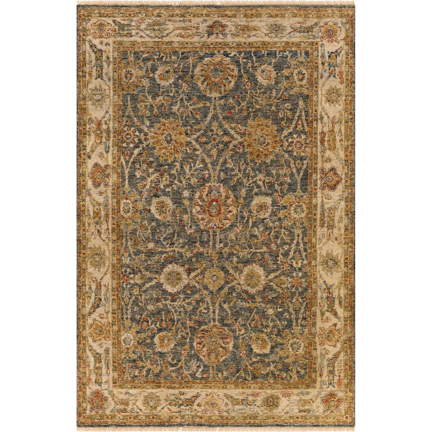 001 SI-1876429,SI-1876433 | Primary Silo | Anatolia Rug - 27234 by Surya in medium green, rust, olive, beige. Made from 100% wool in a unique style.