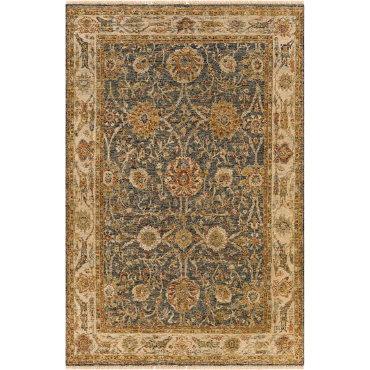 Anatolia Rug - 27234 by Surya in medium green, rust, olive, beige. Made from 100% wool in a unique style.