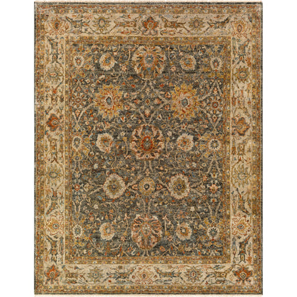 Anatolia Rug - 27234 by Surya in medium green, rust, olive, beige. Made from 100% wool in a unique style.
