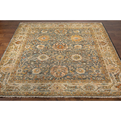 Anatolia Rug - 27234 by Surya in medium green, rust, olive, beige. Made from 100% wool in a unique style.