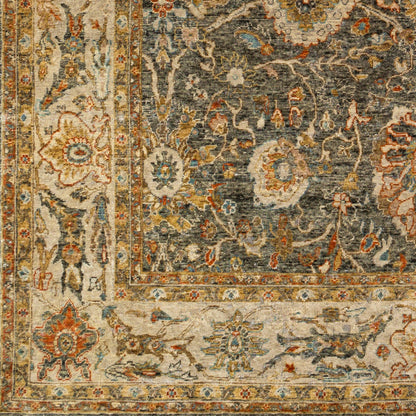 Anatolia Rug - 27234 by Surya in medium green, rust, olive, beige. Made from 100% wool in a unique style.